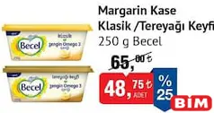 BECEL MARGARİN KASE 250 G fiyat ve kampanya bilgisi